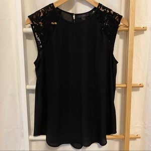 J. Crew - cap-sleeve or sleeveless lace shoulder blouse, 4